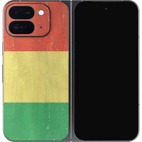 Bolivia Flag Distressed Google Pixel 9 Pro Fold Skin
